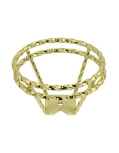 Full Double Twisted Straight Steering Wheel Gold.